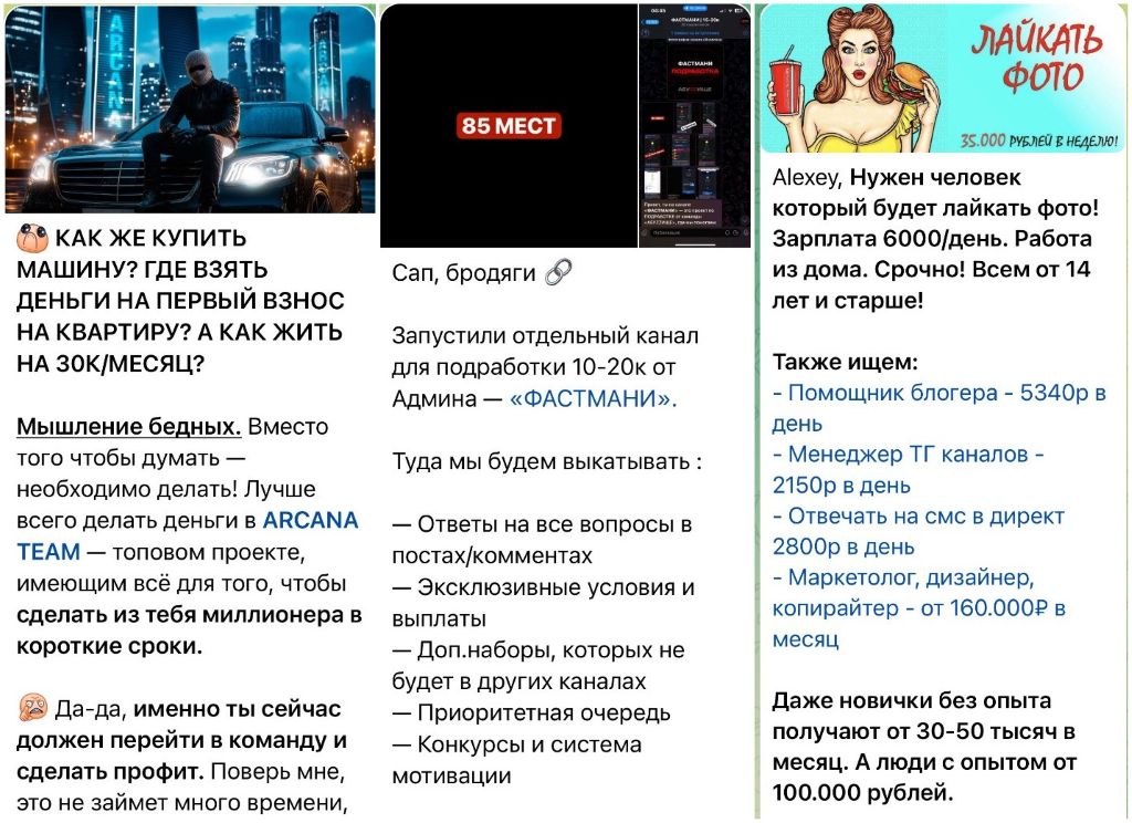 Примеры объявлений о заработке для молодежи